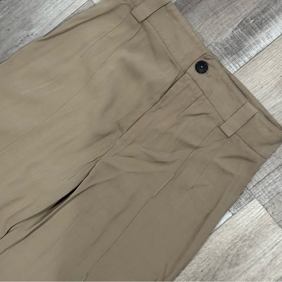 Zara brown/ tan pleated high rise wide leg pant ❤️ - Picture 3 of 7